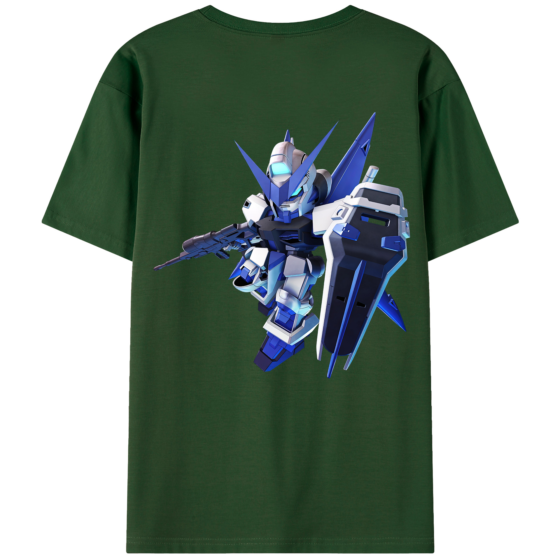 （画像用） 機動戦士ガンダム Mobile Suit Gundam 綿100％半袖Tシャツ（背面プリント）